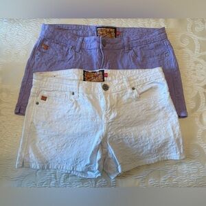 Dear John Women's Purple and White Shorts